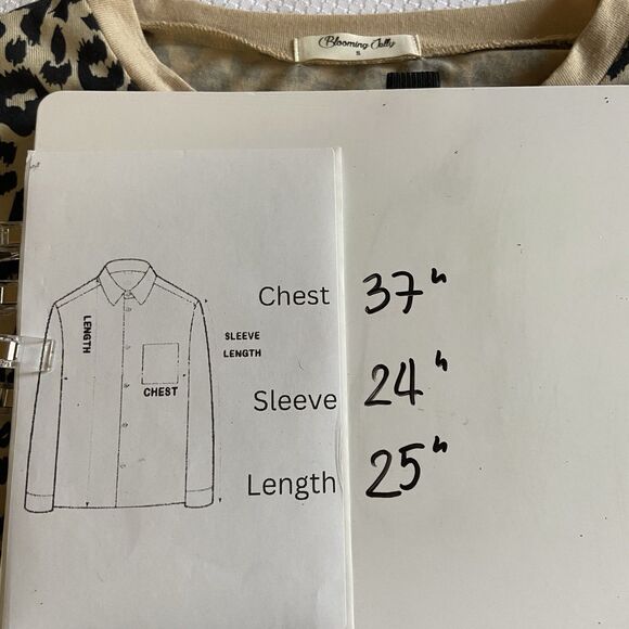 Blooming Jelly Women’s Leopard Print Long Sleeve Size S - Picture 6 of 7